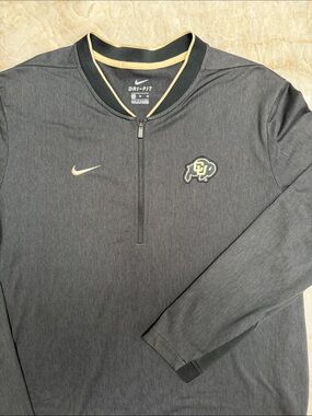 Nike Black/Gold CU Dri-FIT Half-Zip Pullover
